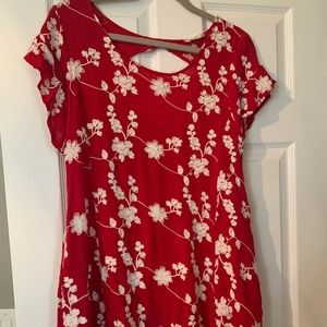Red floral dress from Alterd State